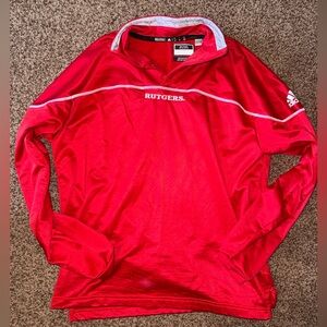 ADIDAS RUTGERS MENS PULLOVER SIZE M